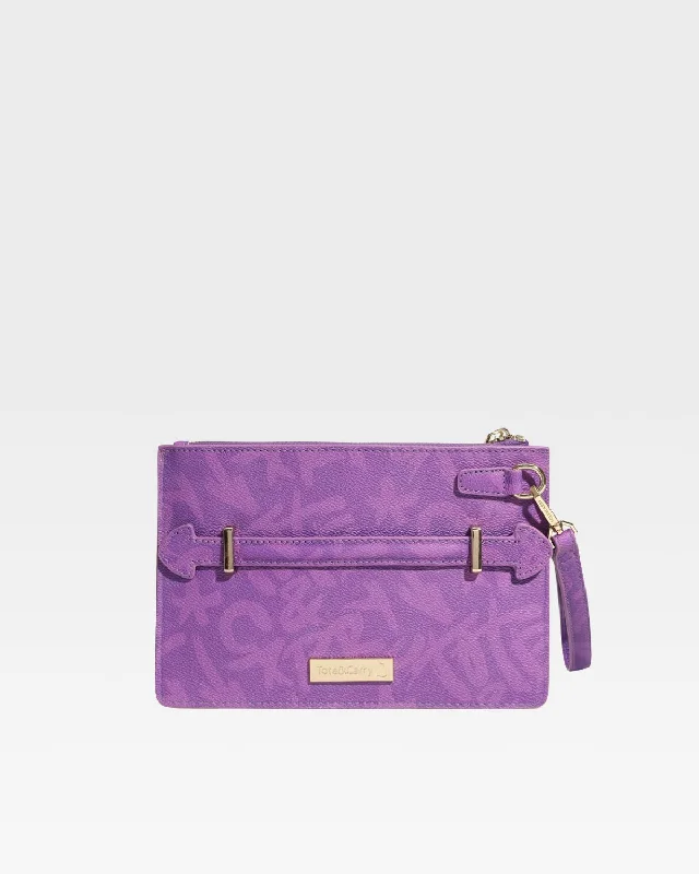 Tote Bag for books-Tote&Carry Clutch Bag in Purple