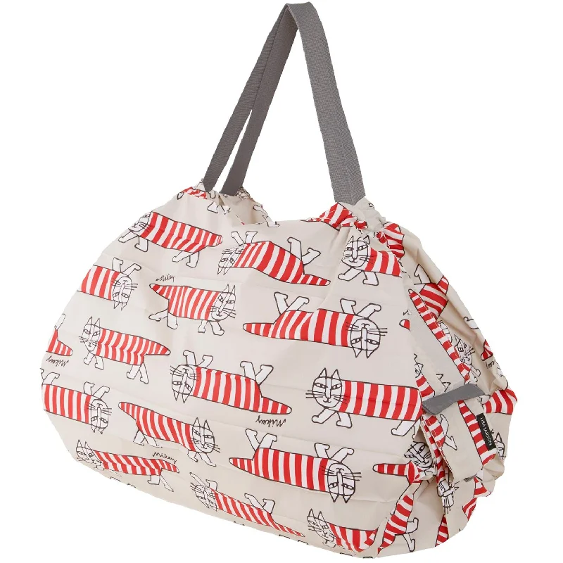 Tote Bag with adjustable straps-Shupatto X Lisa Larson Foldable Tote Large