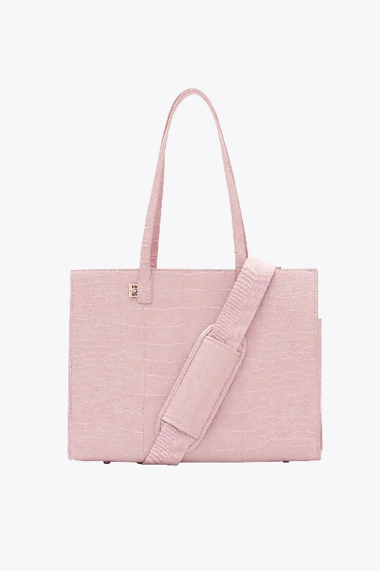 Tote Bag for lunch-The Work Tote in Atlas Pink Croc