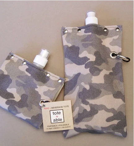 Tote Bag with waterproof lining-Tote+Able Camo