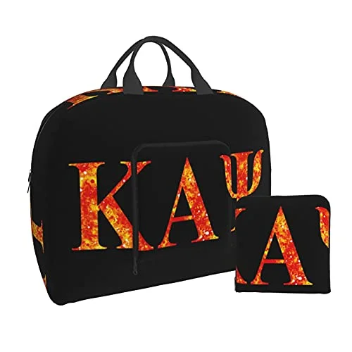 Tote Bag for baby stuff-ZHUOBAIL Ka-pp_a A_lp-ha Ps-i 1911 KAP Fraternity Nupes Travel Duffel Bag Storage Packet Foldable Lightweight Portable High Capacity Tote Carry on Luggage Bags Handbag Box 16x6x12.6 inch